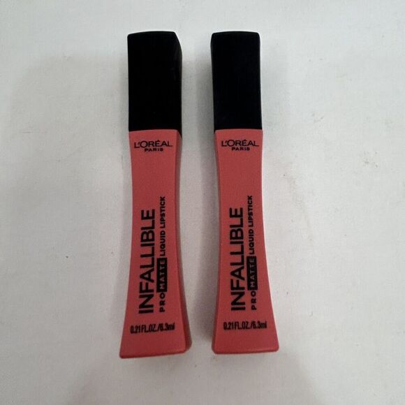2X L'Oreal Paris Infallible Pro-Matte Liquid Lipstick #874 PINK SOIREE * SEALED - Picture 1 of 3